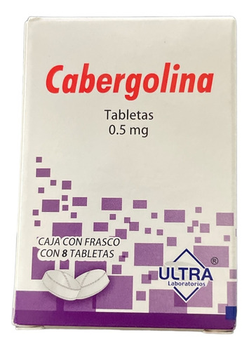 Cabergolina Tabletas 0.5 Mg Frasco Con 8 Tabletas