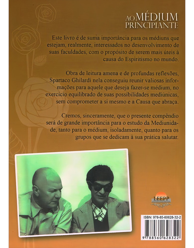 Ao Médium Principiante: Não Aplica, de : Carlos Antônio Baccelli / : Spartaco Ghilardi. Série Não aplica, vol. Não Aplica. Editora LEEPP, edição não aplica em português, 2011