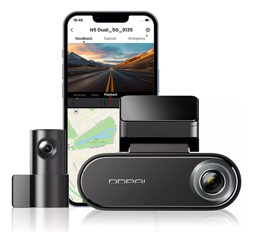 Ddpai N5 Dual Cámara Frontal Y Trasera 4k Wifi Gps 512g