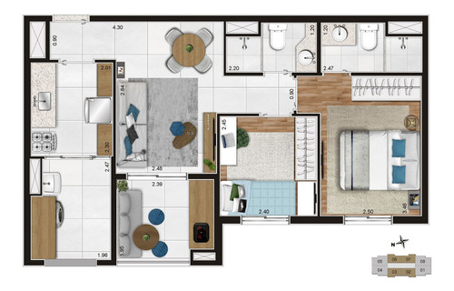 Imagem 20 de 20 de Apartamento Em Gopoúva, Guarulhos/sp De 56m² 2 Quartos À Venda Por R$ 336.000,00 - Ap2325120-s