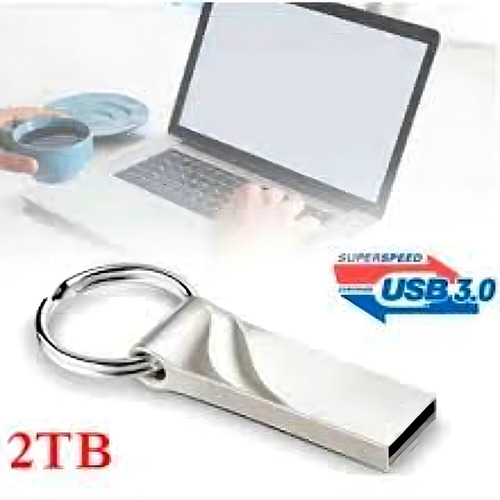 Pen Drive Usb Flash Drive Huawei 3.0 De Metal De 2 Terabytes Cor Prateado Liso
