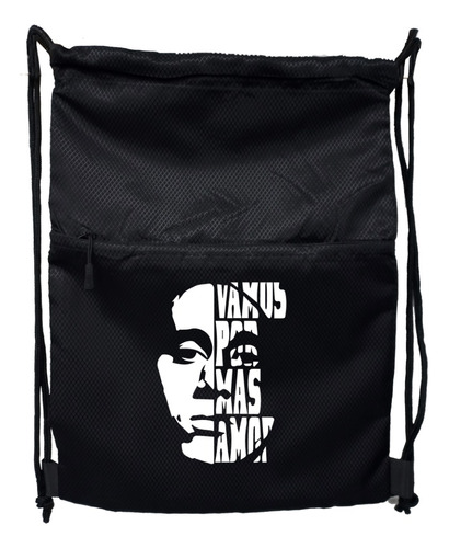 Bolso Tipo Morral Con Cierre Canserbero - Rap - Estampaking