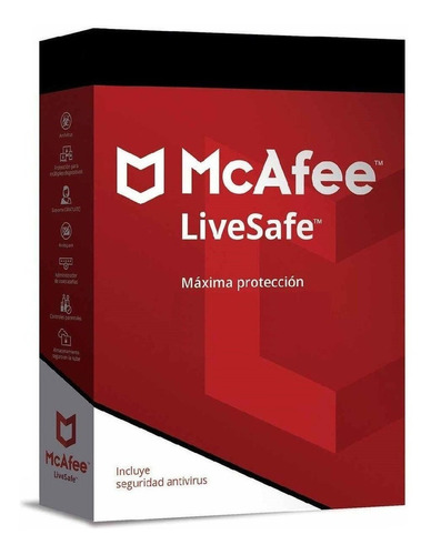 Imagen 1 de 5 de Mcafee Livesafe 3 Licencia 09/06/2022