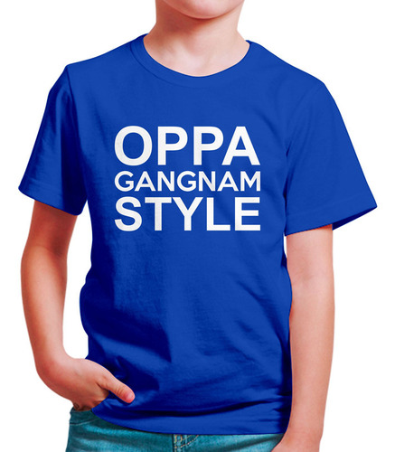 Polo Niño Oppa Gangnam Style Text (d1015 Boleto.store)