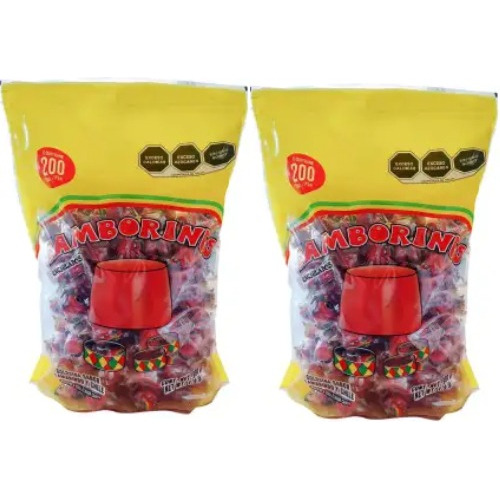 Tamborines Sabor Tamarindo Y Chile 200 Pzs - 2 Bolsas