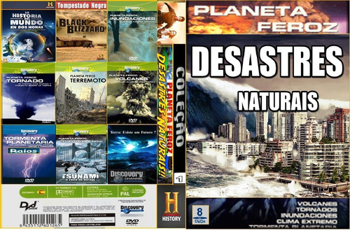 Dvd Documentário Planeta Feroz - Desastres Naturais- (8dvds)