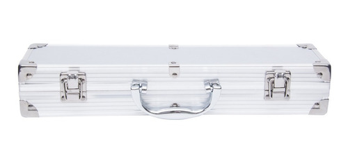 Jogo Para Churrasco 3 Peças Aço Inox Com Maleta Mimo Style