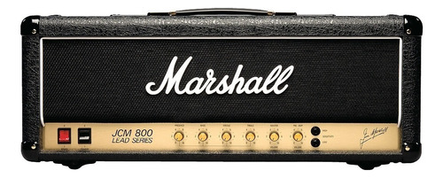 Cabezal Marshall Jcm800 Lead Series 2203 Vintage fabricado no Reino Unido, cor preta