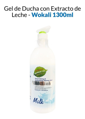 Gel De Ducha Con Extracto De Leche - Wokali 1300ml