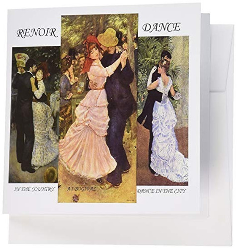 3drose Collage De Renoirs Pinturas De Danza - Tarjetas De Fe
