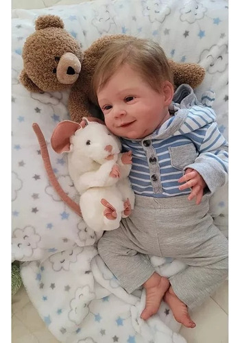 Muñeco Bebe Reborn Realista Pintado A Mano Kit Sebastián