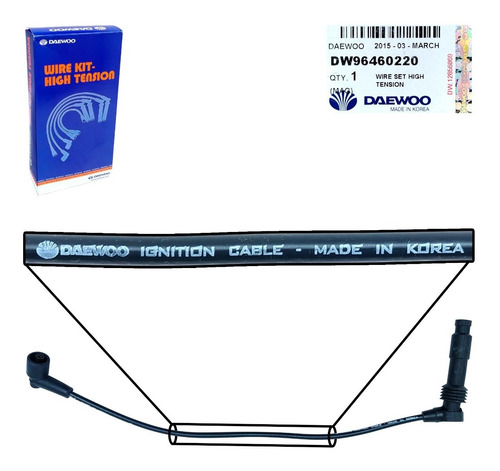 Imagen 7 de 10 de Cables Bujias Chevrolet Optra Limited Tapa Negra Original