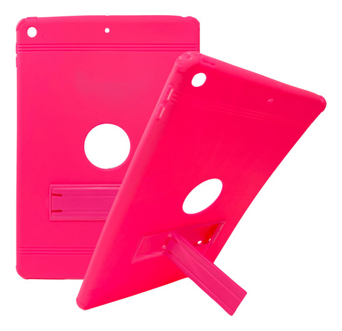 Capa Case Rosa Com Suporte Para iPad 9 ª Geração 10.2 2021