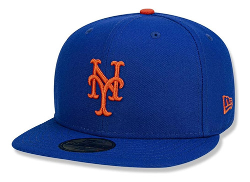 Gorra De New York Mets Cap Ny Royal Azul Naranja