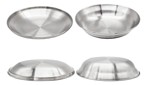 Manipam Juego De Placas De Acero Inoxidable Coreano De Plato