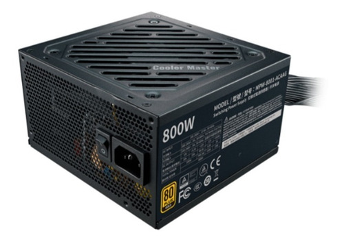 Fuente Cooler Master 800w G800 80+ Gold S/cable