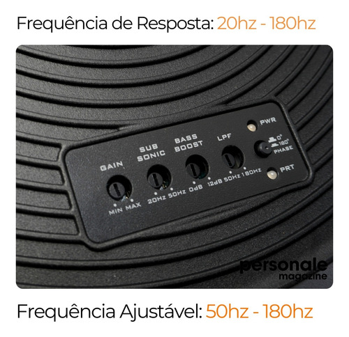Caixa Ativa Subwoofer Step Selada 11 1000w Nakamichi 4ohms