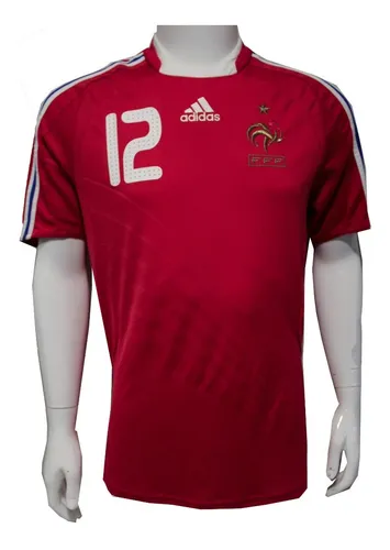 Atento Obligar promoción Camiseta Francia 2008 Visita N°12 Henry Original adidas