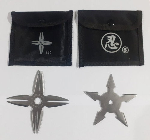 2 Estrellas Ninjas Shuriken Acero, C/fund - Artes Marciales 