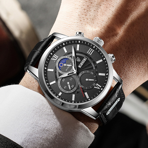 Relojes Para Hombre Lige Casual Analógico Reloj Impermeable