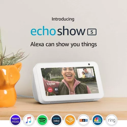 Echo Show 5 1st Gen con asistente virtual Alexa, pantalla integrada  de 5.5 sandstone 110V/240V