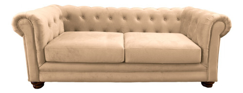 Sofa Florencia 3c Tela Velvet Beige