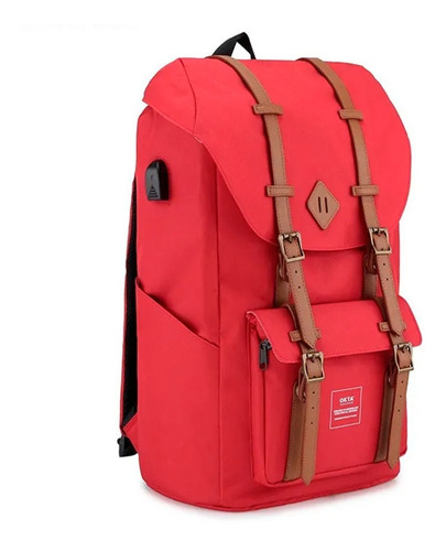 Imagen 6 de 10 de Mochila Himawari Okta 21 Litros Con Usb