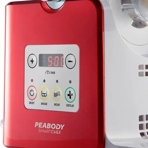 Máquina Para Pastas Peabody 6 Accesorios + Recetario Color Rojo
