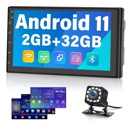 Nuevo Android Doble Din Dash Car Stereo Pantalla Tactil