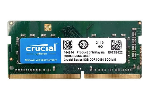 Ddr4 8gb 2666mhz Crucial Value / Portatil / Cb8gs2666