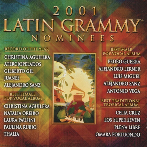 Cd Latin  Grammy 2001 Luis Miguel, Juanes, Thalia, Nuevo  