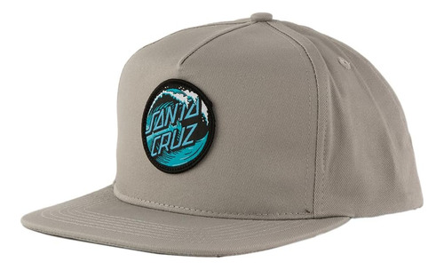 Santa Cruz Gorra Snapback Perfil Medio Wave Dot Skate Hat,