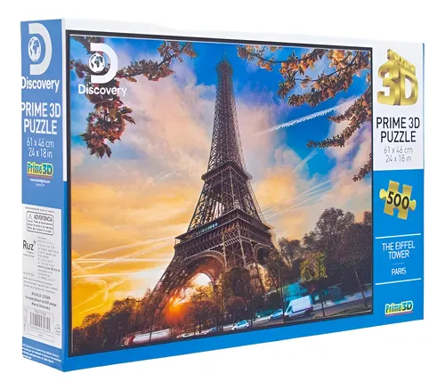 Puzzle Torre Eiffel Paris Rompecabezas 500 Pcs Discovery 3d