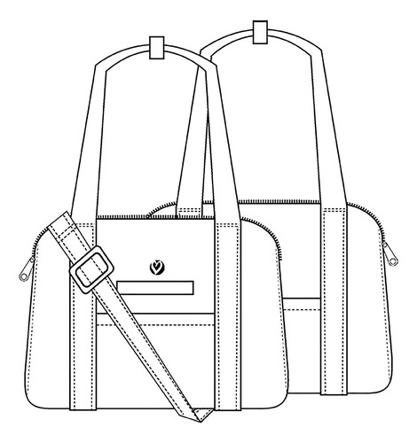 Imagen 3 de 3 de Bolso Heartsoul Bolsa De Mano Para Equipo Médico Clínico