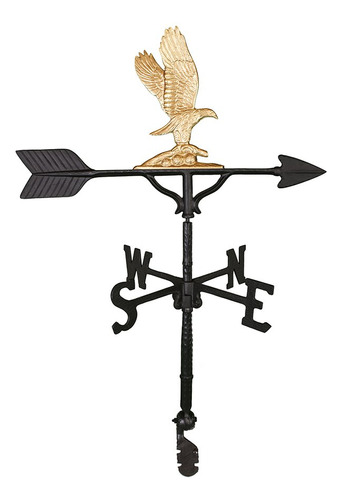 Montague Productos De Metal Veleta Con Gold Eagle De 32 puLG