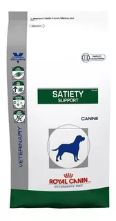 Alimento Royal Canin Veterinary Diet Canine Satiety Support para cachorro adulto todos os tamanhos sabor mix em sacola de 10kg