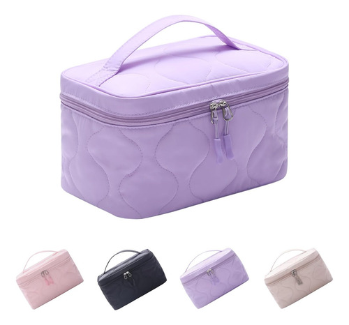 Bolsa De Maquillaje Grande Con Soporte Para Cepillos