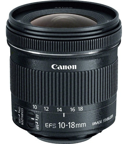 Canon Lente Ef-s 10-18mm F/4.5-5.6 Is Stm Tipo de montaje Canon EF-S