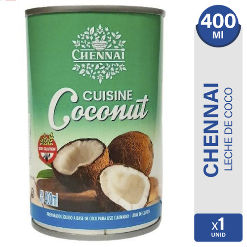Pack X 3 Bebida Vegetal De Coco Chennai Coconut Sin Tacc