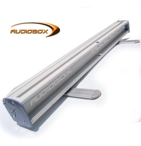 Roll Up Porta Banner Display De Plástico Pvc 80cm X 2 Mts