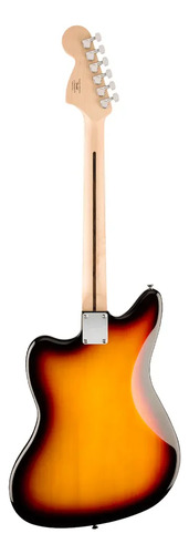 Guitarra elétrica Sunburst Fender Jaguar Affinity Series, material de escala, Laurel, orientação à direita