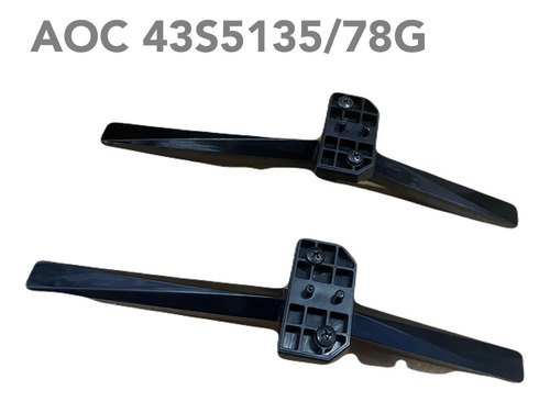Suporte Base Pedestal Tv Aoc 43s5135/78g C/ Parafusos Preto