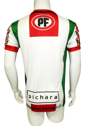 Imagen 3 de 3 de Camiseta Palestino 2018 Local Tricolor Original Training
