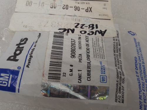 Tapa Tiron Fascia Delantera Aveo Ng 2018-2022 90802837 Omar
