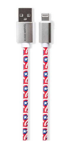 Cable De Datos Capitan America Marvel Usb A Lightning iPhone