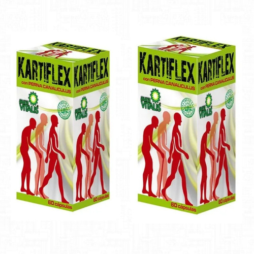 Kartiflex 2 Fras 60 Caps C/u Curcuma Colágeno Perna Canalicu