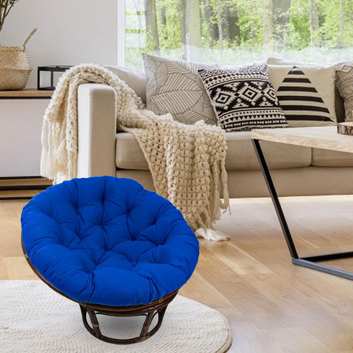 Silla De Huevo Lavable Cojines De Silla De Columpio Azul