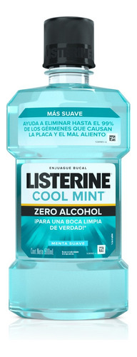 Enjuague Bucal Listerine Cool Mint Zero 500 Ml