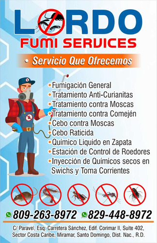 Servicios De Fumigación General.