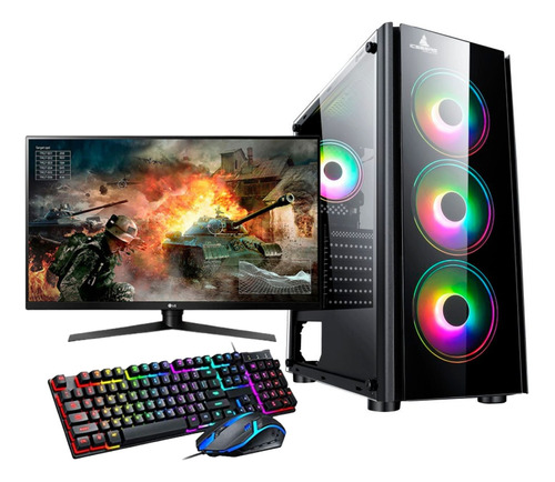 Torre Cpu Gamer Ryzen 5 5600g Vega 7 16gb Led 22 Pc